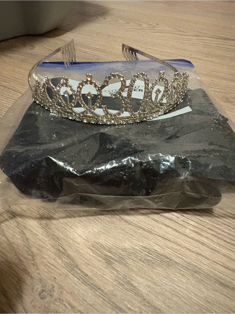 Crystal 30th Birthday Tiara Crown - Silver Rhinestone with Sash